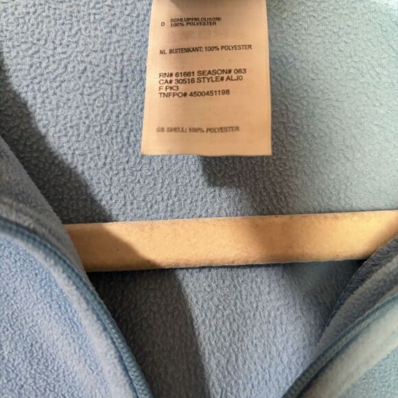 The North Face Jacket Womens Medium Blue Glacier 1/4 Zip Fleece Pullover - Picture 6 of 7